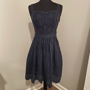 NWT Joie Indigo Blue Ornata Eyelet Dress